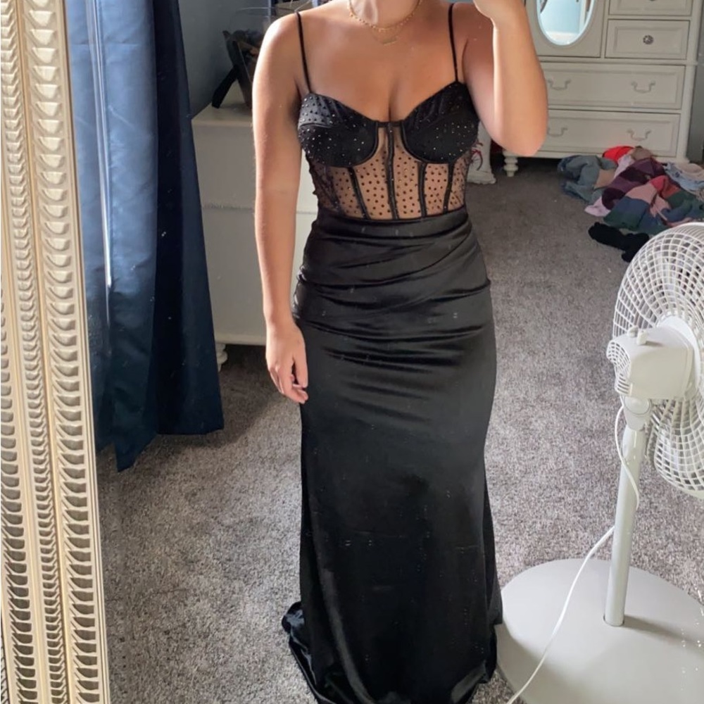 Corset black dress